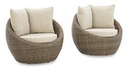 Danson Swivel Lounge with Cushion (Set of 2) - Coastal Roots Furniture (Courtenay, BC)