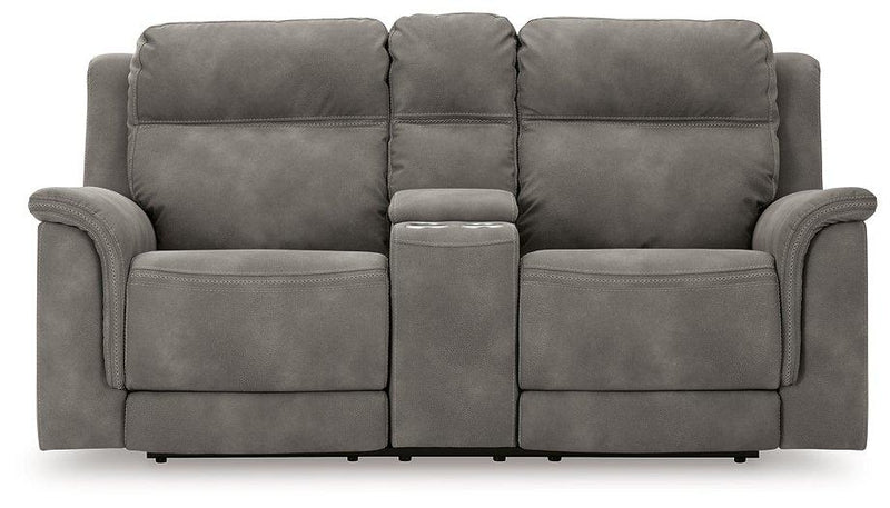 Next-Gen DuraPella Power Reclining Loveseat with Console - Coastal Roots Furniture (Courtenay, BC)