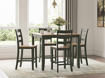Gesthaven Counter Height Dining Table and 4 Barstools (Set of 5) - Coastal Roots Furniture (Courtenay, BC)