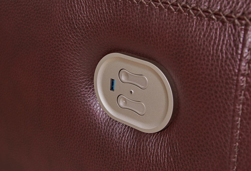 Alessandro Power Reclining Loveseat with Console - Coastal Roots Furniture (Courtenay, BC)