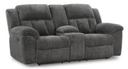 Frohn Reclining Loveseat with Console - Coastal Roots Furniture (Courtenay, BC)