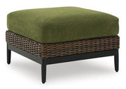 Horizon Hall Outdoor Ottoman with Cushion - Coastal Roots Furniture (Courtenay, BC)