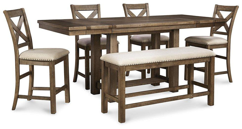 Moriville Counter Height Dining Set - Coastal Roots Furniture (Courtenay, BC)