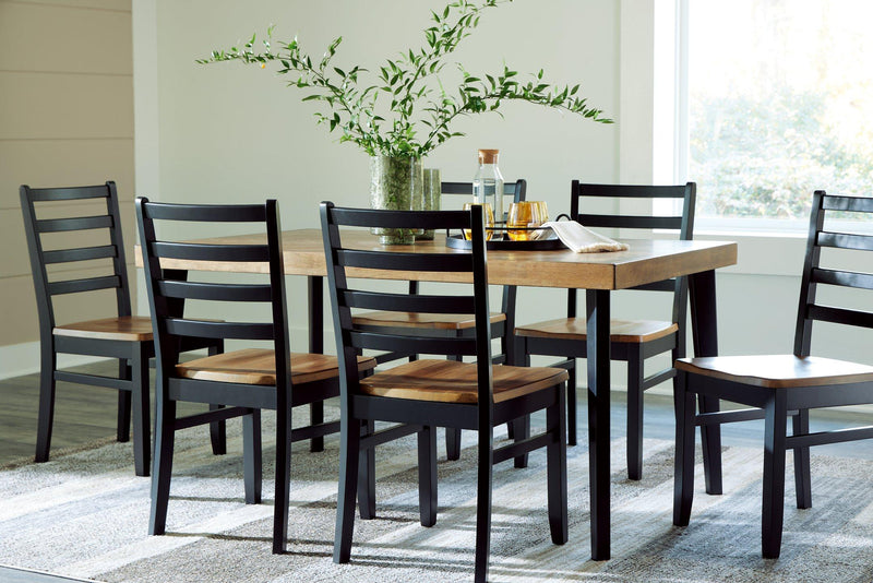 Blondon Dining Table and 6 Chairs (Set of 7) - Coastal Roots Furniture (Courtenay, BC)