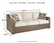 Beachcroft Outdoor Sofa with Cushion - Coastal Roots Furniture (Courtenay, BC)