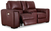 Alessandro Power Reclining Loveseat with Console - Coastal Roots Furniture (Courtenay, BC)