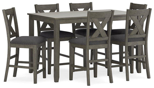 Caitbrook Counter Height Dining Table and Bar Stools (Set of 7) - Coastal Roots Furniture (Courtenay, BC)