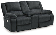 Draycoll Power Reclining Loveseat with Console - Coastal Roots Furniture (Courtenay, BC)