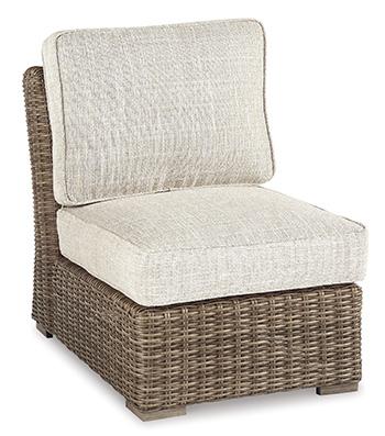 Beachcroft Outdoor Armless Chair with Cushion - Coastal Roots Furniture (Courtenay, BC)