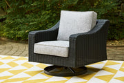 Beachcroft Outdoor Swivel Lounge with Cushion - Coastal Roots Furniture (Courtenay, BC)