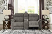 Next-Gen DuraPella Power Reclining Loveseat with Console - Coastal Roots Furniture (Courtenay, BC)