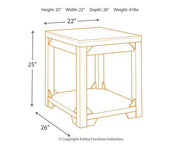 Fregine End Table - Coastal Roots Furniture (Courtenay, BC)