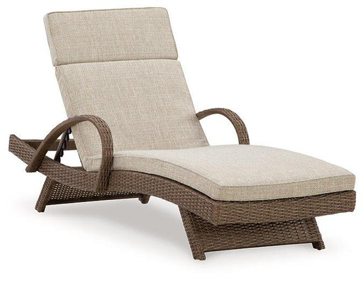 Beachcroft Outdoor Chaise Lounge with Cushion - Coastal Roots Furniture (Courtenay, BC)