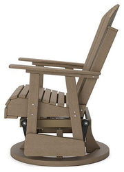 Hyland wave Outdoor Swivel Glider Chair - Coastal Roots Furniture (Courtenay, BC)