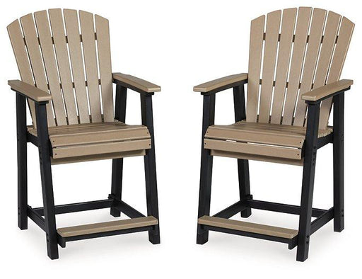 Fairen Trail Outdoor Counter Height Bar Stool (Set of 2) - Coastal Roots Furniture (Courtenay, BC)