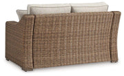 Beachcroft Outdoor Loveseat with Cushion - Coastal Roots Furniture (Courtenay, BC)