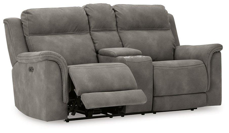 Next-Gen DuraPella Power Reclining Loveseat with Console - Coastal Roots Furniture (Courtenay, BC)