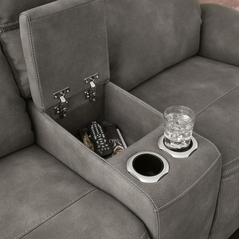 Next-Gen DuraPella Power Reclining Loveseat with Console - Coastal Roots Furniture (Courtenay, BC)