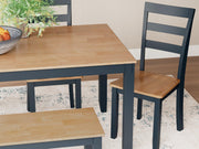 Gesthaven Dining Table with 4 Chairs and Bench (Set of 6) - Coastal Roots Furniture (Courtenay, BC)