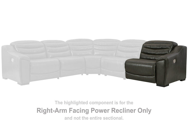 Center Line Power Reclining Sectional Loveseat - Coastal Roots Furniture (Courtenay, BC)