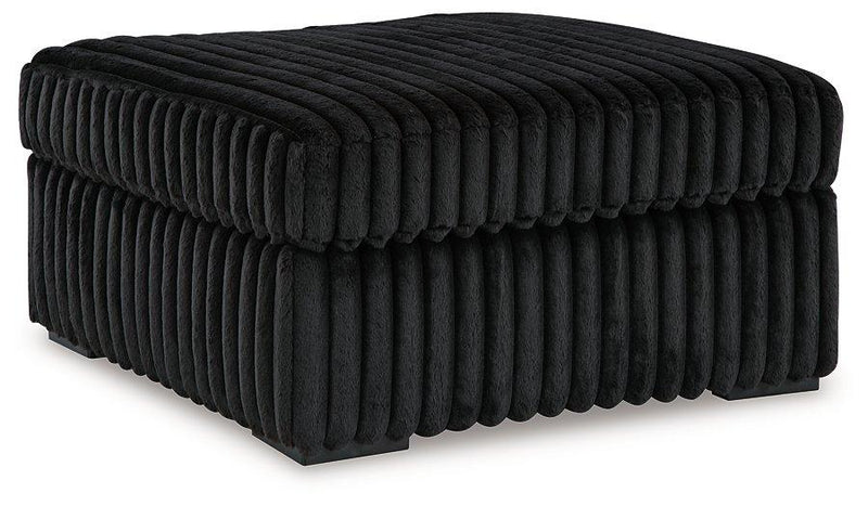 Midnight-Madness Oversized Accent Ottoman - Coastal Roots Furniture (Courtenay, BC)