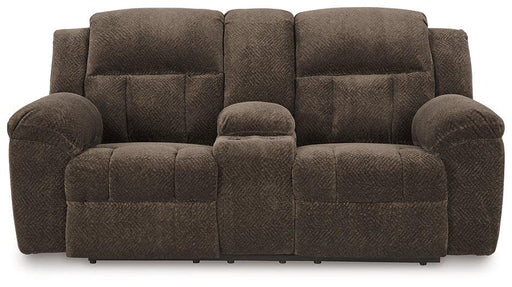 Frohn Reclining Loveseat with Console - Coastal Roots Furniture (Courtenay, BC)