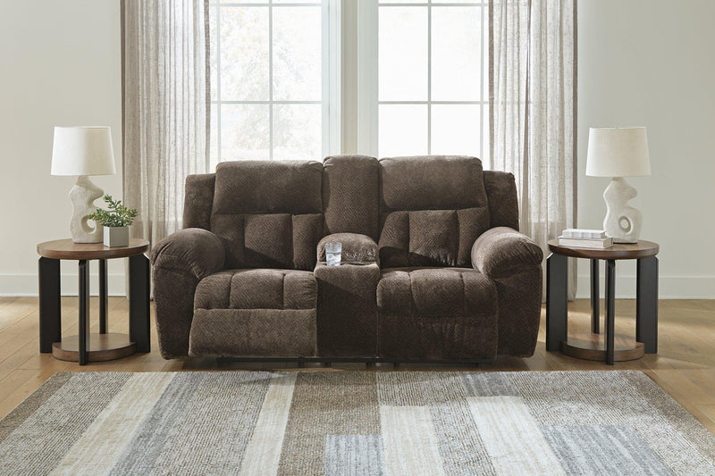 Frohn Reclining Loveseat with Console - Coastal Roots Furniture (Courtenay, BC)