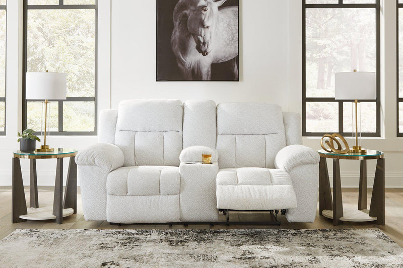 Frohn Reclining Loveseat with Console - Coastal Roots Furniture (Courtenay, BC)