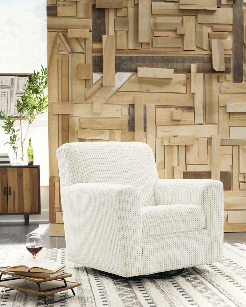 Herstow Swivel Glider Accent Chair - Coastal Roots Furniture (Courtenay, BC)