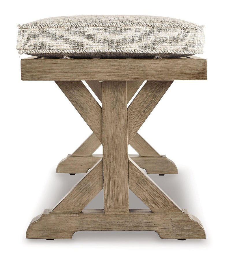 Beachcroft Outdoor Bench with Cushion - Coastal Roots Furniture (Courtenay, BC)