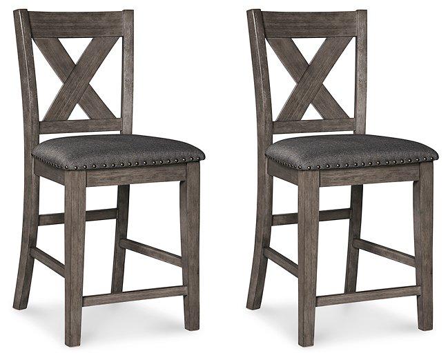 Caitbrook Counter Height Upholstered Bar Stool - Coastal Roots Furniture (Courtenay, BC)