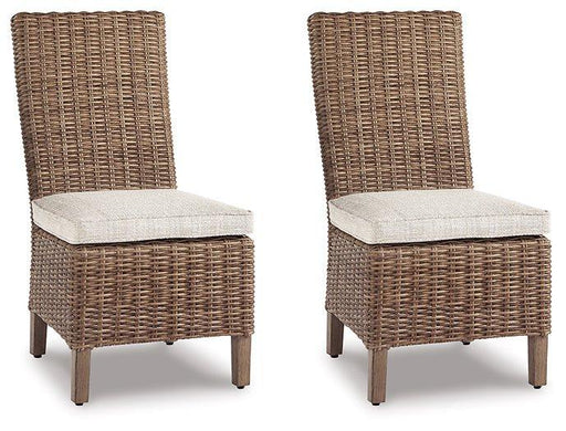 Beachcroft Outdoor Side Chair with Cushion (Set of 2) - Coastal Roots Furniture (Courtenay, BC)