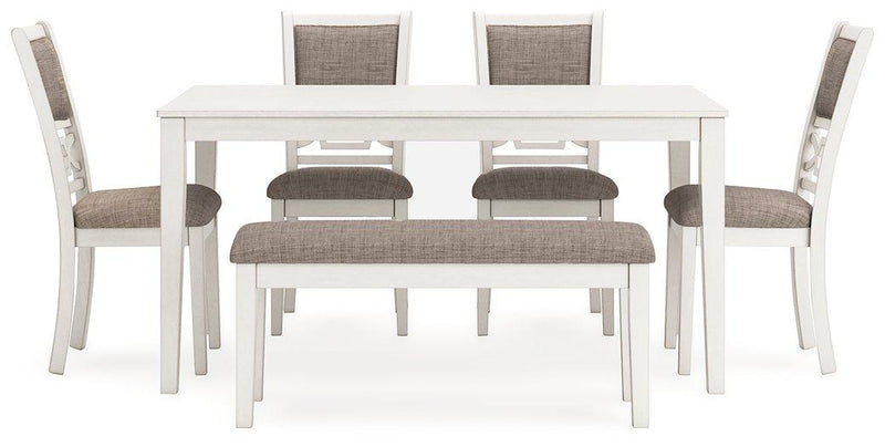 Erinberg Dining Table and 4 Chairs and Bench (Set of 6) - Coastal Roots Furniture (Courtenay, BC)