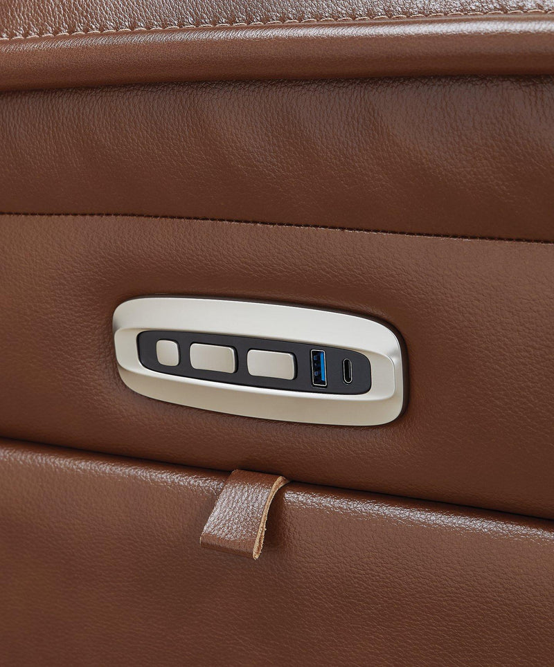 Healy Pier Power Reclining Loveseat with Console - Coastal Roots Furniture (Courtenay, BC)