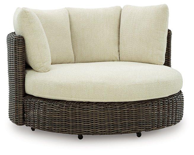 Kimora Outdoor Swivel Lounge Chair with Cushion - Coastal Roots Furniture (Courtenay, BC)