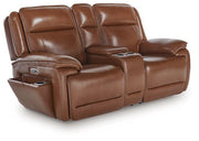 Healy Pier Power Reclining Loveseat with Console - Coastal Roots Furniture (Courtenay, BC)
