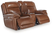 Healy Pier Power Reclining Loveseat with Console - Coastal Roots Furniture (Courtenay, BC)