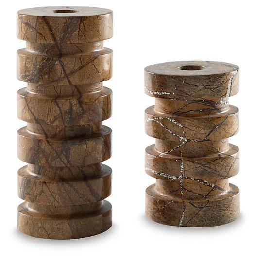 Emsleyfield Candle Holder Set (Set of 2) - Coastal Roots Furniture (Courtenay, BC)