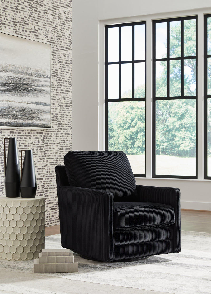 Icaman Swivel Accent Chair - Coastal Roots Furniture (Courtenay, BC)