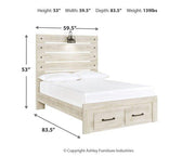 Cambeck Bed with 2 Storage Drawers - Coastal Roots Furniture (Courtenay, BC)