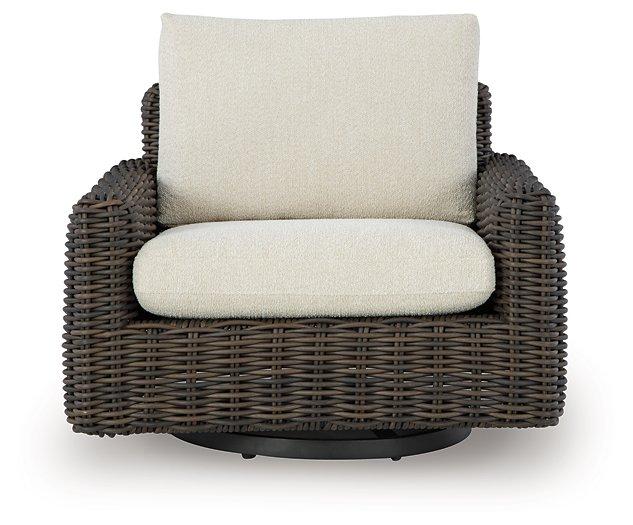 Kimora Outdoor Swivel Lounge Chair - Coastal Roots Furniture (Courtenay, BC)