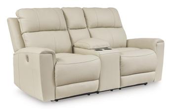 Dahlmoore Power Reclining Loveseat with Console - Coastal Roots Furniture (Courtenay, BC)