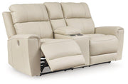 Dahlmoore Power Reclining Loveseat with Console - Coastal Roots Furniture (Courtenay, BC)