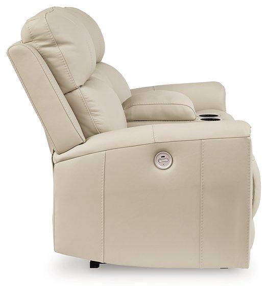 Dahlmoore Power Reclining Loveseat with Console - Coastal Roots Furniture (Courtenay, BC)