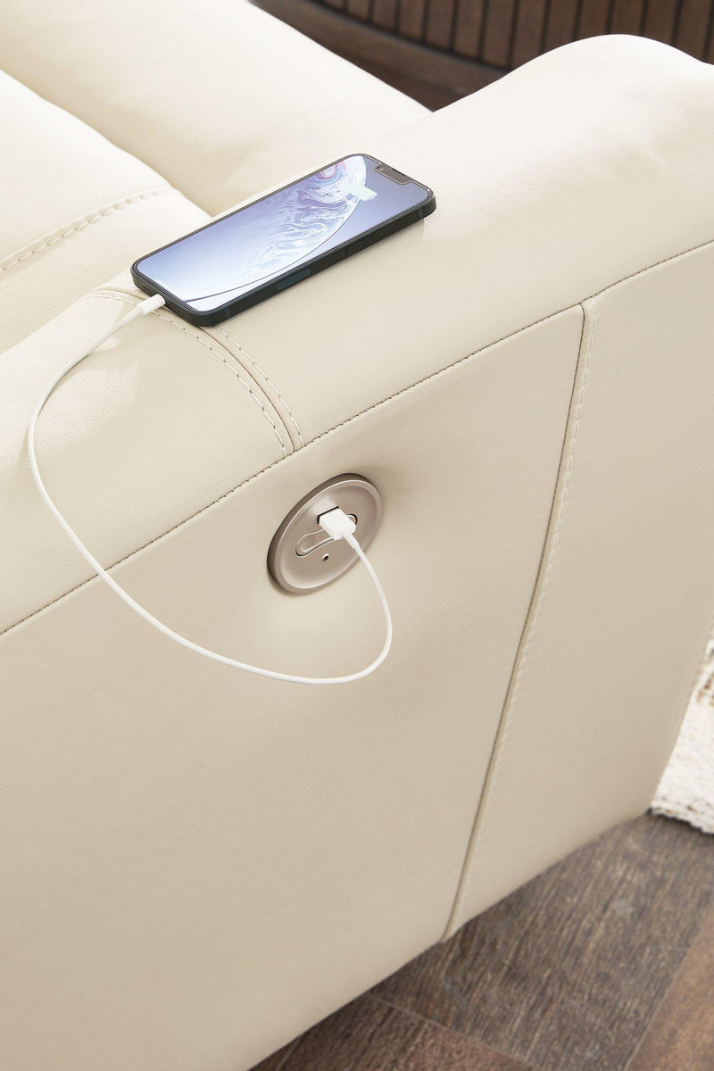 Dahlmoore Power Reclining Loveseat with Console - Coastal Roots Furniture (Courtenay, BC)