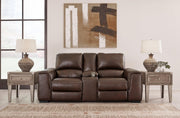 Alessandro Power Reclining Loveseat with Console - Coastal Roots Furniture (Courtenay, BC)