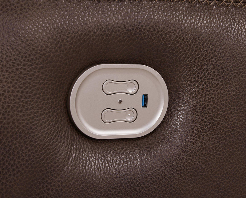 Alessandro Power Reclining Loveseat with Console - Coastal Roots Furniture (Courtenay, BC)