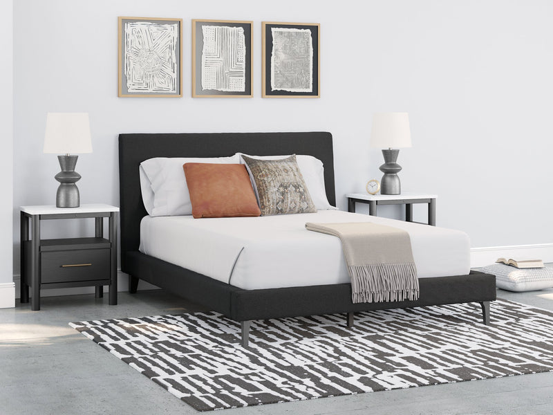 Cadmori Upholstered Bed with Roll Slats - Coastal Roots Furniture (Courtenay, BC)
