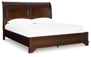 Trellington Sleigh Storage Bed - Coastal Roots Furniture (Courtenay, BC)