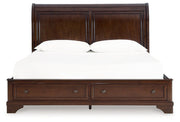 Trellington Sleigh Storage Bed - Coastal Roots Furniture (Courtenay, BC)